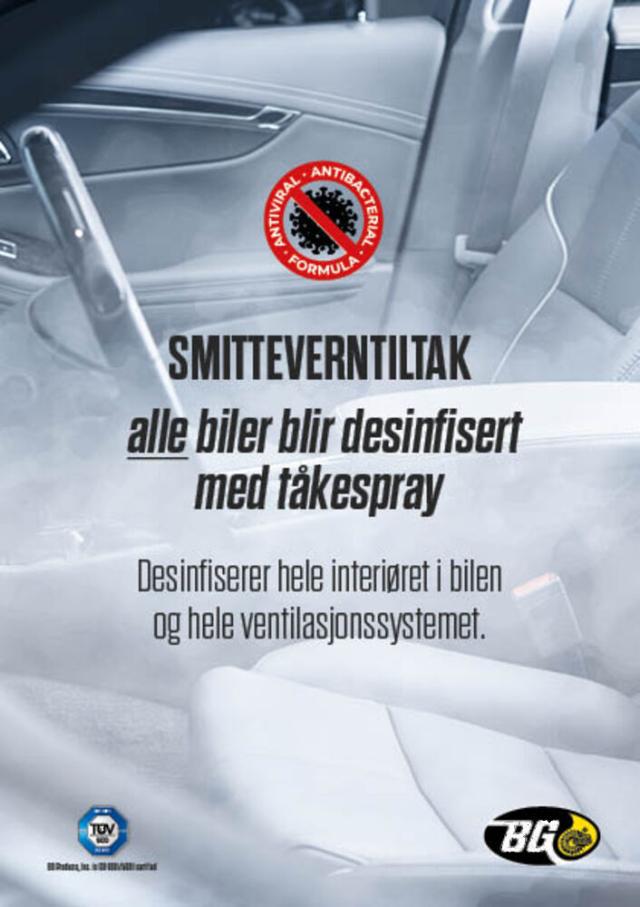 Automotive Sanitising Fogger plakat