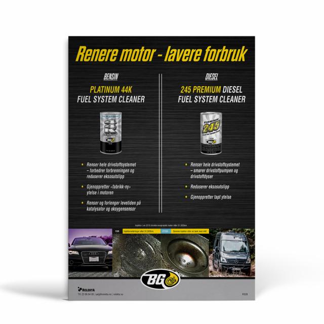 BG drivstoffsystemrens