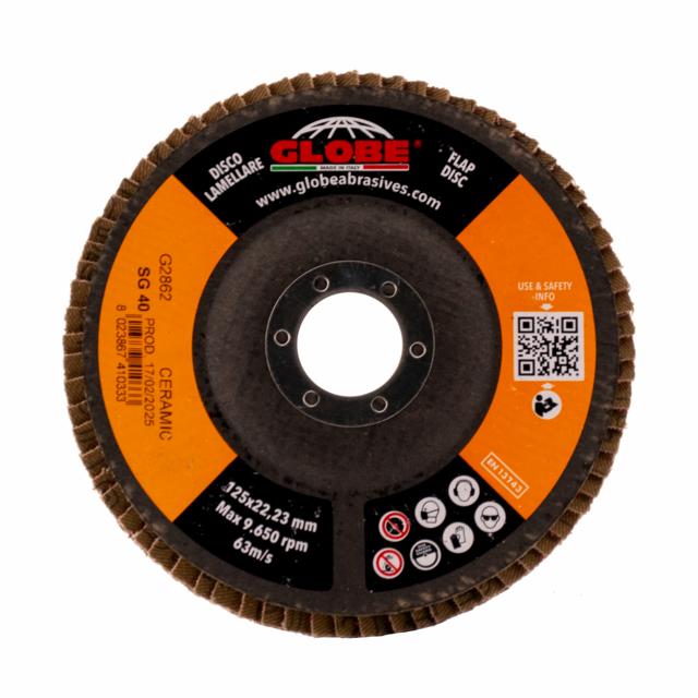 Top ceramic flap disc