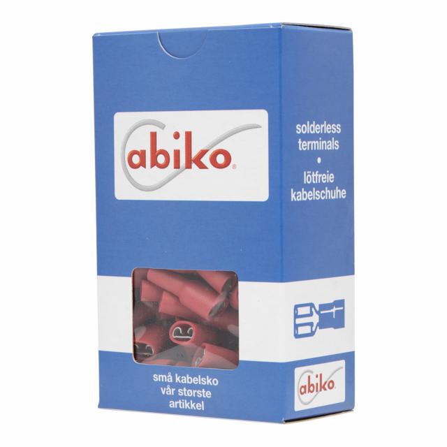 Abiko Flatstifthylse Helisolert 0,75-1,5 Rød
