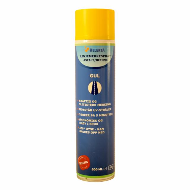 Linjemerkespray gul 600 ml